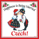Czech Gift Tile "Married to Czech" - OktoberfestHaus.com
 - 1