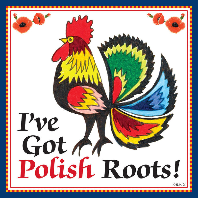 Ceramic Wall Plaque: Polish Roots - OktoberfestHaus.com
 - 1