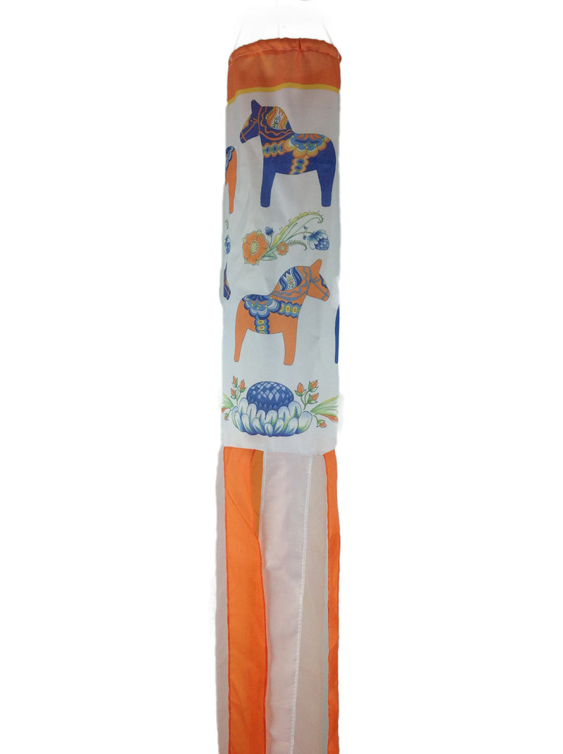 Sweden Wind Sock: Dala Horse - OktoberfestHaus.com
