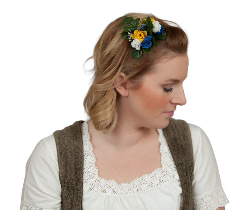 Floral Hair Clip Fastener: Swedish Flowers - OktoberfestHaus.com
 - 3