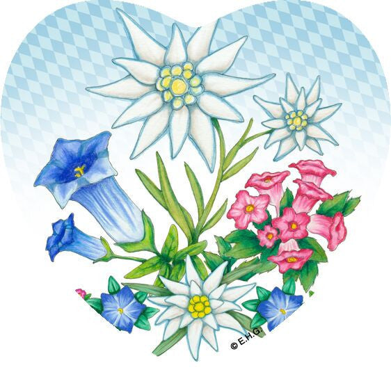 Magnetic Tile: German Edelweiss - OktoberfestHaus.com
 - 1