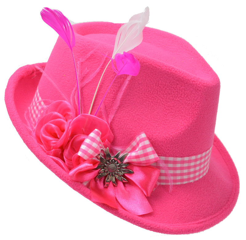 Pink Ladies Edelweiss Hat - OktoberfestHaus.com
 - 1