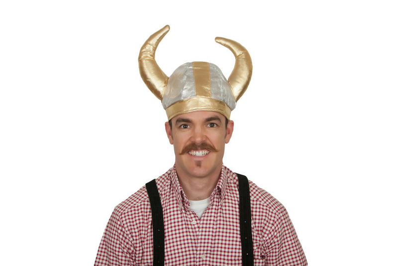 Viking Costume Hat: Silver - OktoberfestHaus.com
 - 1