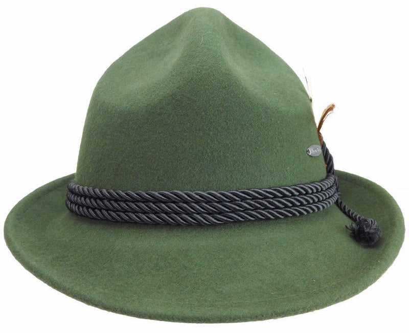 German Bavarian Style Green 100% Wool Hat - OktoberfestHaus.com
 - 2