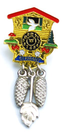 German Hat Pin: Cuckoo Clock - OktoberfestHaus.com
 - 1