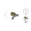 Munich Beer Wagon Fedora Hat Pin with "Oktoberfest" Banner