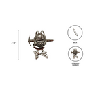 Metal Backpack & Hiking Boots Germany Banner Metal Hat Pin