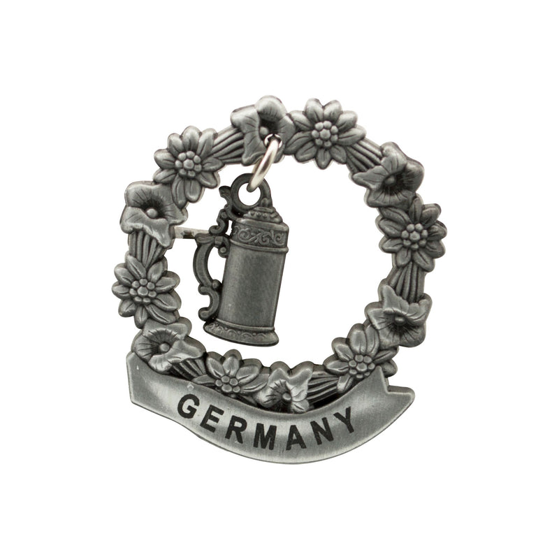 German Beer Stein Medallion Metal Hat Pins