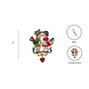 Colored Metal Kissing Couple Hat Pin