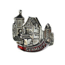 European Village Scene Germany Banner Hat Pin