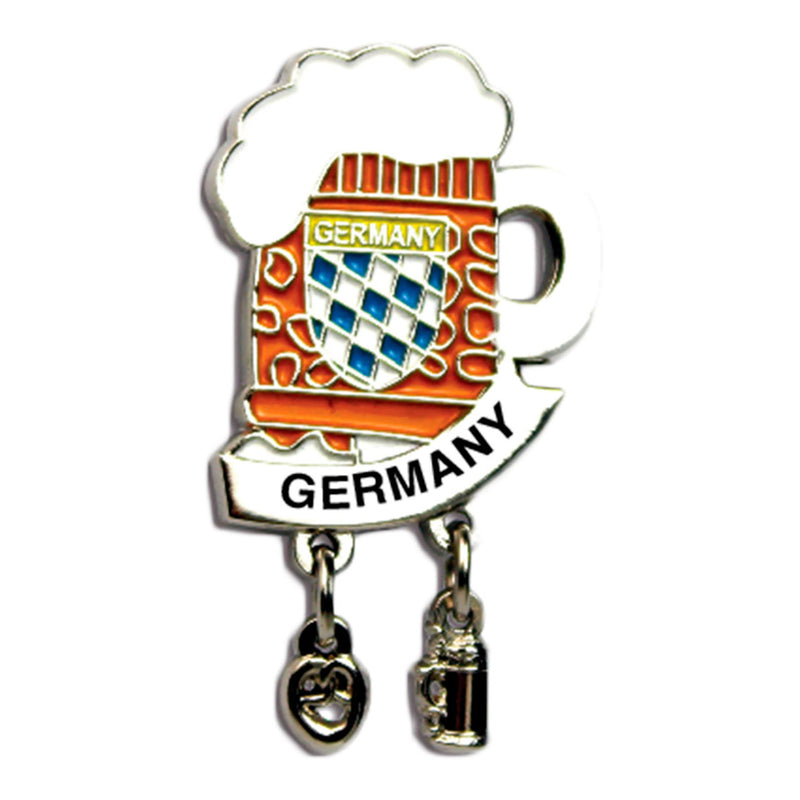 Iconic "Germany" Hat Pins Beer Mug