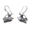 Beer Stein Silver Plated Earrings Gift Idea