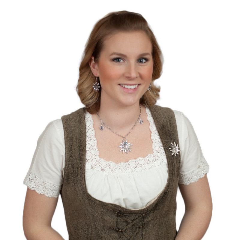 German Edelweiss Necklace - OktoberfestHaus.com
 - 4