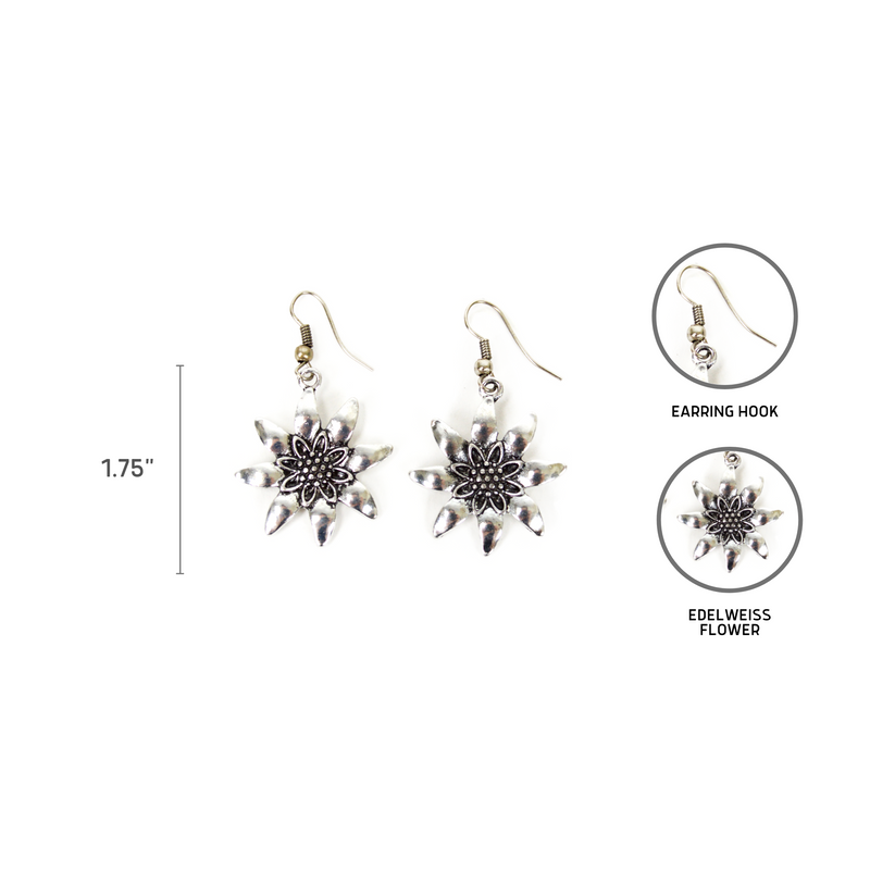 Oktoberfest Costume Edelweiss Earrings