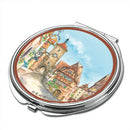 Rothenburg Germany Scene Metal Compact Mirror - OktoberfestHaus.com