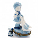 Jewelry Boxes Blue and White Girl Geese - OktoberfestHaus.com
 - 1