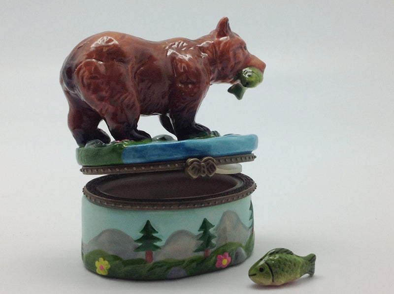 Jewelry Boxes Bear With Salmon - OktoberfestHaus.com
 - 2