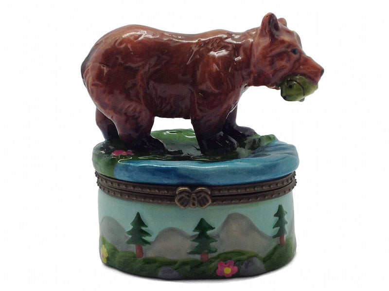 Jewelry Boxes Bear With Salmon - OktoberfestHaus.com
 - 1