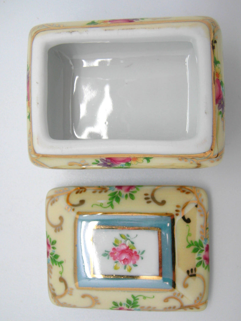 Vintage Victorian Antique Square Jewelry Box Deluxe Gold - OktoberfestHaus.com
 - 2