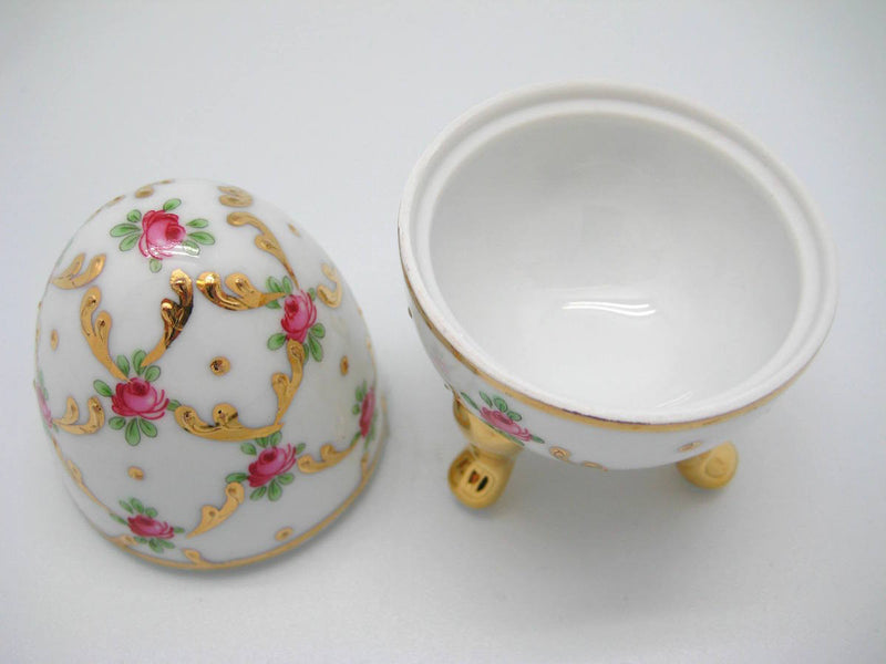 Vintage Victorian Antique Egg Jewelry Box Desert Rose - OktoberfestHaus.com
 - 2