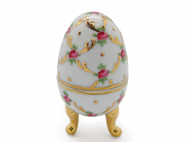 Vintage Victorian Antique Egg Jewelry Box Desert Rose - OktoberfestHaus.com
 - 1