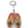 Dutch Gift Idea Wooden Shoes Keychain Natural - OktoberfestHaus.com
 - 1