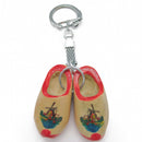 Dutch Gift Idea Wooden Shoes Keychain Natural - OktoberfestHaus.com
 - 1