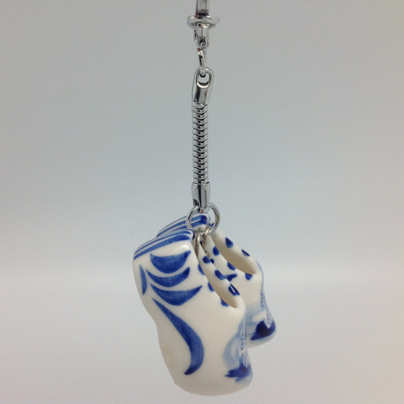 Holland Clogs Large Delft Ceramic Key Ring - OktoberfestHaus.com
 - 5