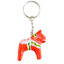 Dala Horse Key Ring Red
