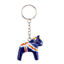 Dala Horse Key Ring Blue