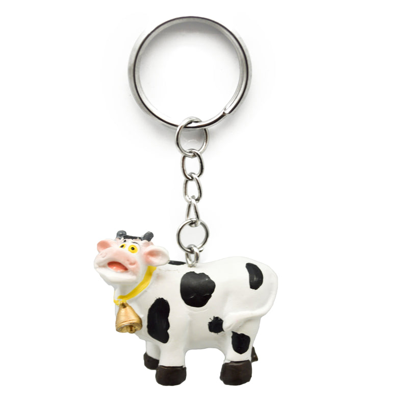 Novelty Cow Keychain made of Poly Resin