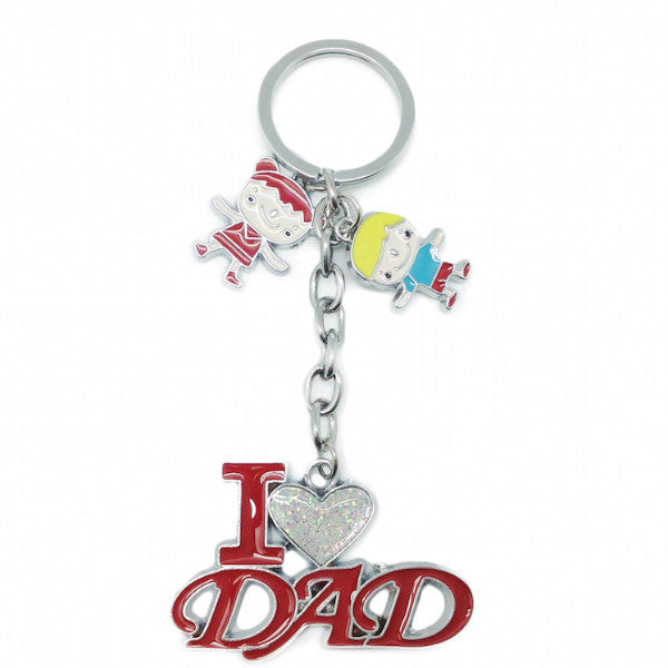 Dad Gift Key Chain: "I Love Dad" - OktoberfestHaus.com
 - 1