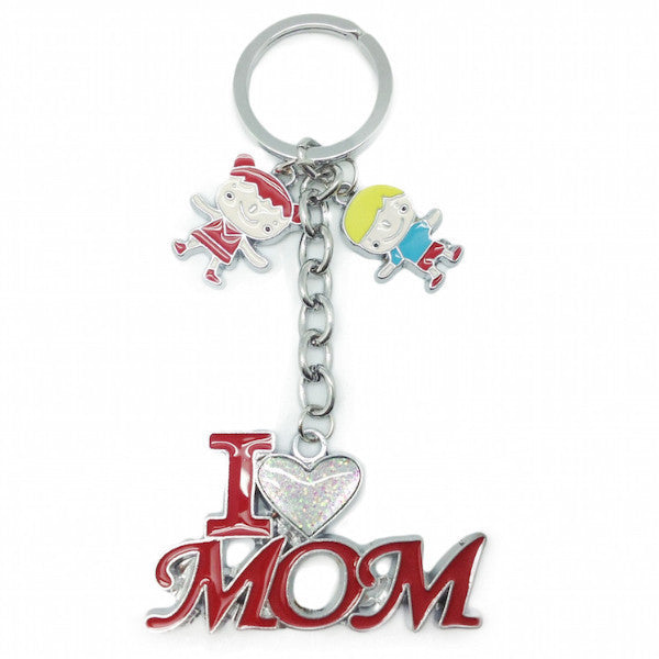 Mom Gift Key Chain: "I Love Mom" - OktoberfestHaus.com
 - 1