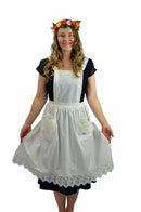 Victorian Adult Full Apron Ecru - OktoberfestHaus.com
 - 1