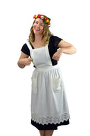 Victorian Adult Full Apron Ecru - OktoberfestHaus.com
 - 3