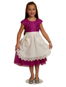 Girls and Petite Women Apron Lace Ecru Half Apron (Ages 4+) - OktoberfestHaus.com
 - 1