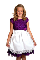 Girls and Petite Women Lace White Half Apron (Ages 4+) - OktoberfestHaus.com
 - 1
