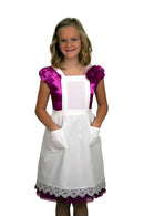 Girls and Petite Women Lace White Full Apron (Ages 8+) - OktoberfestHaus.com
 - 1