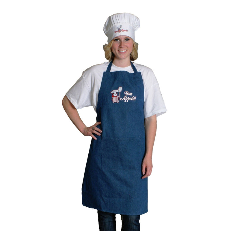 Novelty Aprons For Men: Bon Appetit! Denim Apron