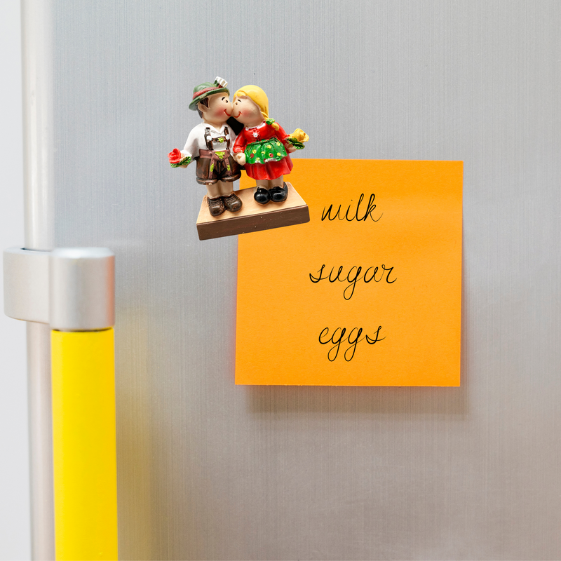 German Couple Refrigerator Magnets