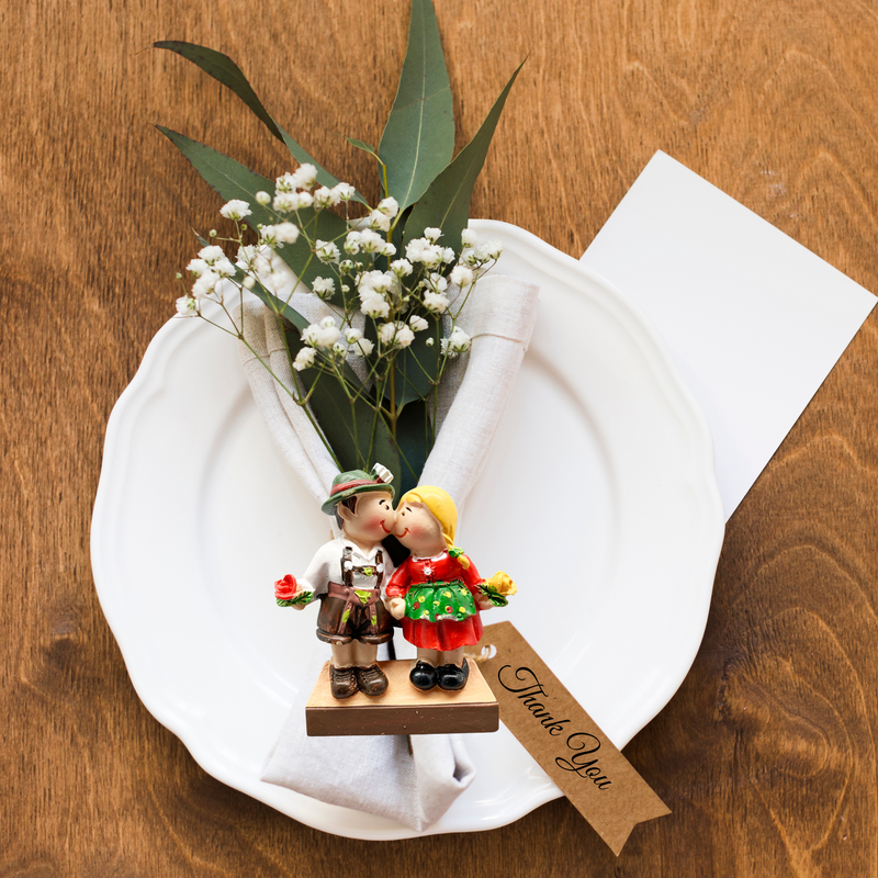 German Couple Refrigerator Magnets