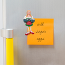 German Lady with String Legs Magnet Oktoberfest Souvenir