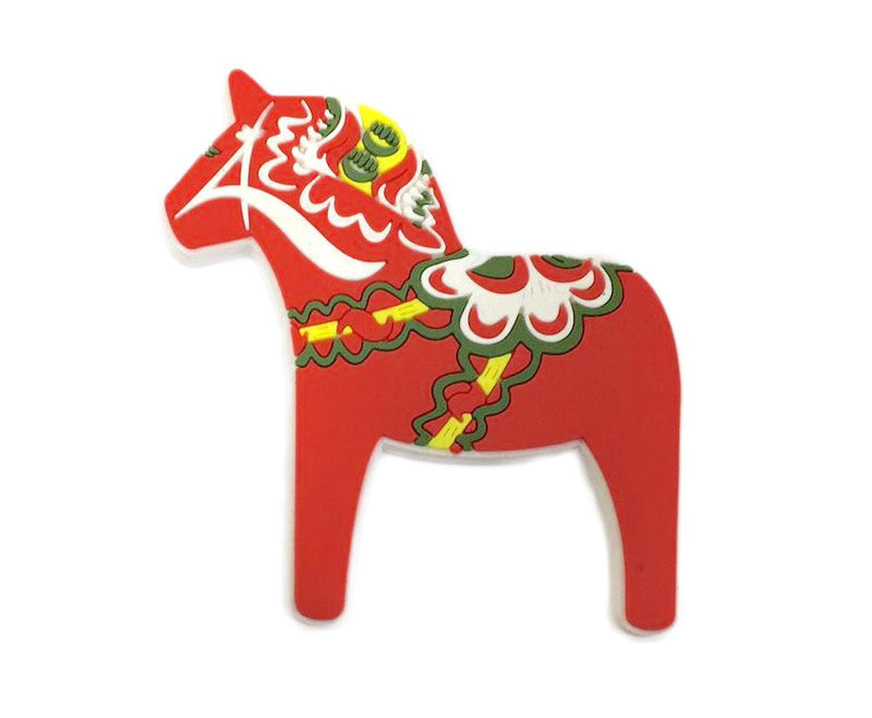 Red Dala Horse Swedish Kitchen Magnet - OktoberfestHaus.com