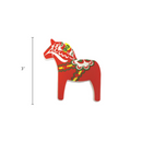 Red Dala Horse Souvenir Refrigerator Magnet