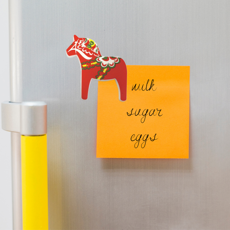 Red Dala Horse Souvenir Refrigerator Magnet