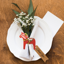 Red Dala Horse Souvenir Refrigerator Magnet