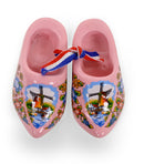 Pink Windmill Wooden Shoes Fridge Magnet 2.5"