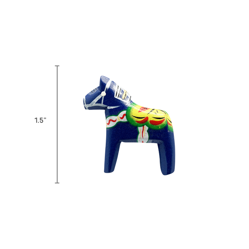 Dalarna Horse Fridge Gift Magnet Blue