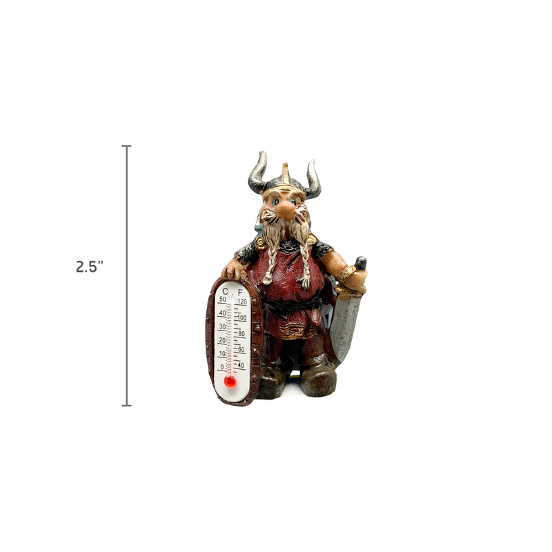 Norwegian Viking Fridge Magnet with Thermometer