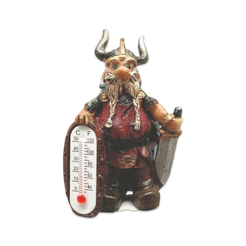 Norwegian Viking Fridge Magnet with Thermometer